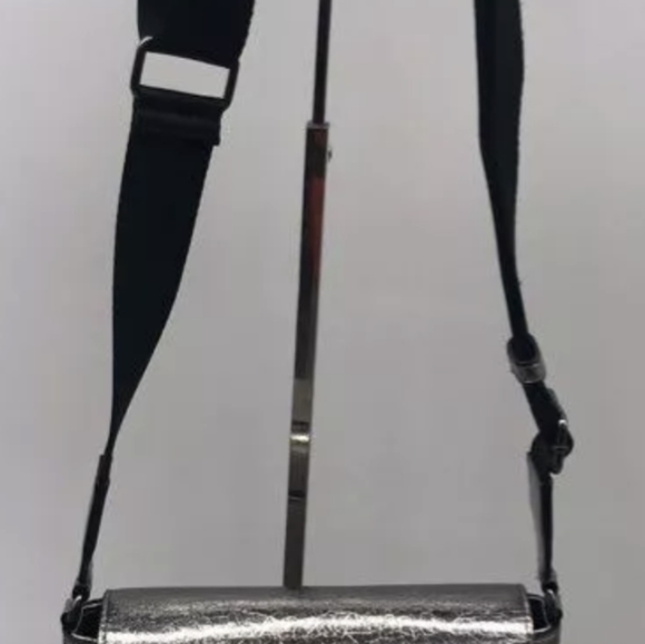 DKNY Imina Flap Crossbody Bag Crinkle Metallic NWOT MSRP $168 - Picture 8 of 8